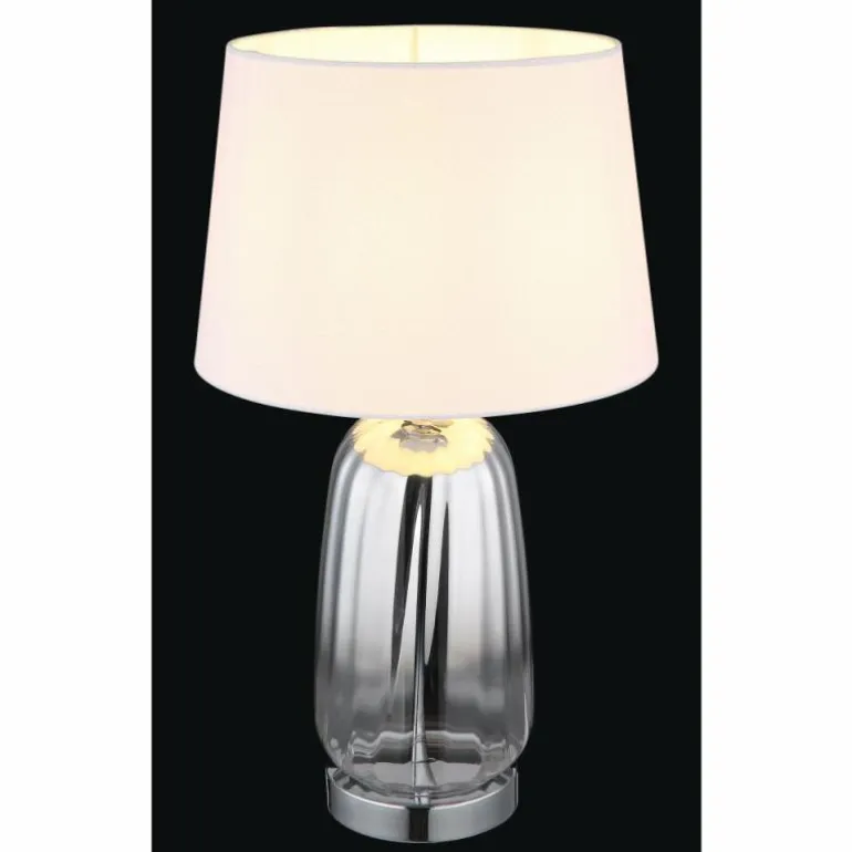 Classy Lampe à poser Luminaires Globo Lighting Chrome, Argenté, 1 lumière