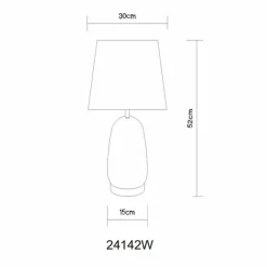 Classy Lampe à poser Luminaires Globo Lighting Chrome, Argenté, 1 lumière
