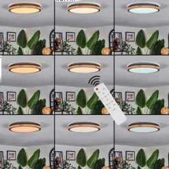 Coentral Plafonnier, Panel LED Blanc, 1 lumière, Télécommandes