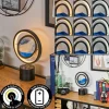 Cotas Lampe à poser LED Noir, 1 lumière