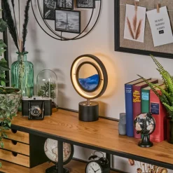 Cotas Lampe à poser LED Noir, 1 lumière