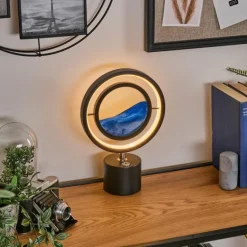 Cotas Lampe à poser LED Noir, 1 lumière