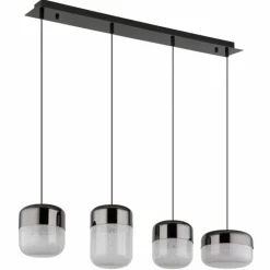 Cristallica Suspension Luminaires Globo Lighting LED Anthracite, 1 lumière