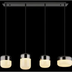 Cristallica Suspension Luminaires Globo Lighting LED Anthracite, 1 lumière