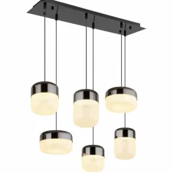Cristallica Suspension Luminaires Globo Lighting LED Anthracite, 1 lumière