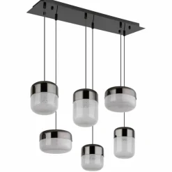 Cristallica Suspension Luminaires Globo Lighting LED Anthracite, 1 lumière