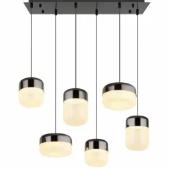 Cristallica Suspension Luminaires Globo Lighting LED Anthracite, 1 lumière