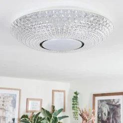 Curin Plafonnier LED Blanc, 1 lumière, Télécommandes