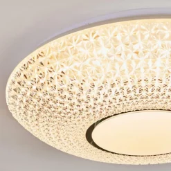 Curin Plafonnier LED Blanc, 1 lumière, Télécommandes
