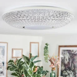 Curin Plafonnier LED Blanc, 1 lumière, Télécommandes
