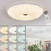 Cyran Plafonnier LED Blanc, 1 lumière, Télécommandes