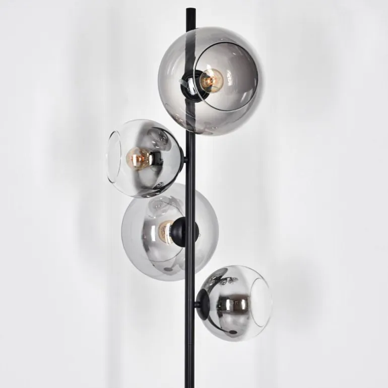 Dagan Lampadaire Clair, Fumé, 4 lumières