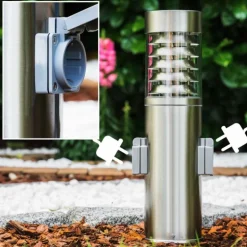 Dakar Borne lumineuse Acier inoxydable, 1 lumière