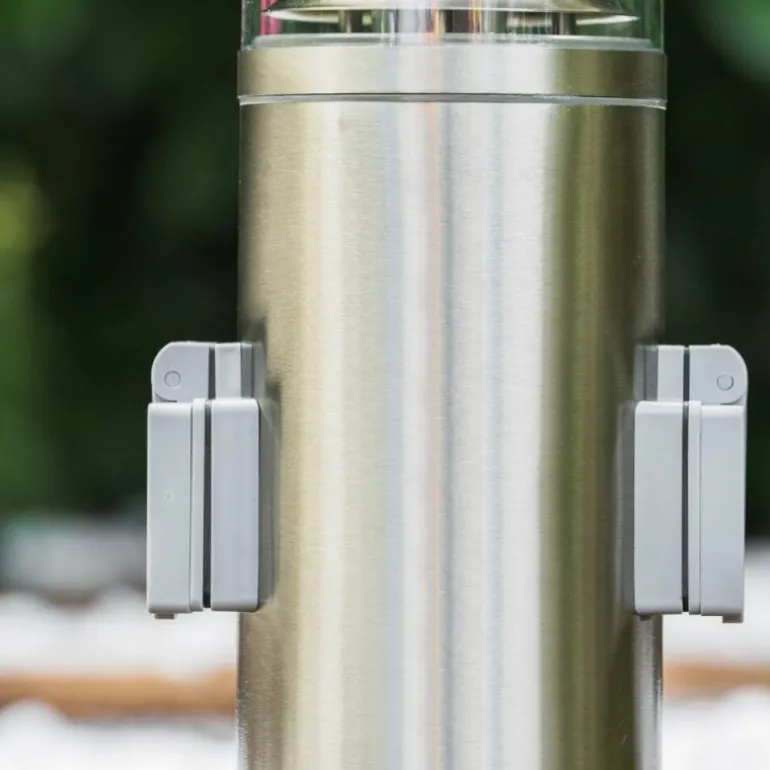 Dakar Borne lumineuse Acier inoxydable, 1 lumière
