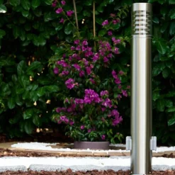 Dakar Eclairage de chemin Acier inoxydable, 1 lumière