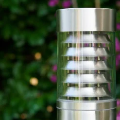 Dakar Eclairage de chemin Acier inoxydable, 1 lumière, Détecteur de mouvement