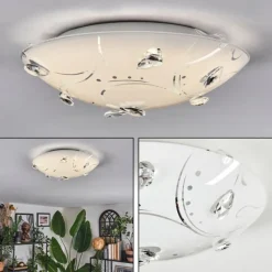 Davin Plafonnier LED Blanc, 1 lumière