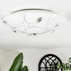 Davin Plafonnier LED Blanc, 1 lumière