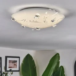 Davin Plafonnier LED Blanc, 1 lumière
