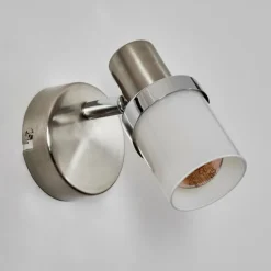 Davor Applique murale, Spot mural Chrome, Nickel mat, 1 lumière