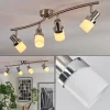 Davor Plafonnier, Spot de plafond Chrome, Nickel mat, 4 lumières