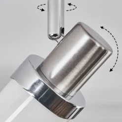 Davor Plafonnier, Spot de plafond Chrome, Nickel mat, 2 lumières