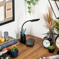 Debelmose Lampe de bureau, Lampe à poser LED Noir, 1 lumière