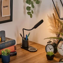 Debelmose Lampe de bureau, Lampe à poser LED Noir, 1 lumière