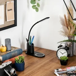 Debelmose Lampe de bureau, Lampe à poser LED Noir, 1 lumière