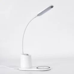 Debelmose Lampe de bureau, Lampe à poser LED Blanc, 1 lumière