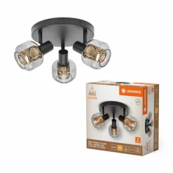 DECOR Applique murale / Plafonnier Luminaires Ledvance Noir, 3 lumières
