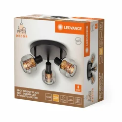 DECOR Applique murale / Plafonnier Luminaires Ledvance Noir, 3 lumières