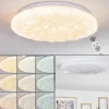 Deral Plafonnier LED Blanc, 1 lumière, Télécommandes