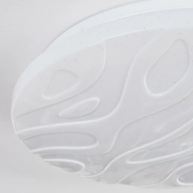 Deral Plafonnier LED Blanc, 1 lumière, Télécommandes
