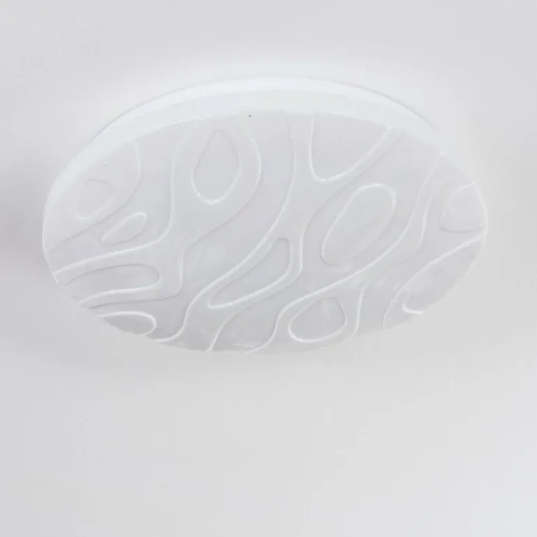 Deral Plafonnier LED Blanc, 1 lumière, Télécommandes