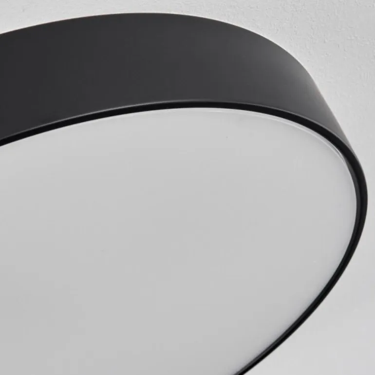 Diagonal Plafonnier LED Noir, 1 lumière, Télécommandes