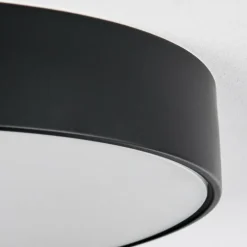Diagonal Plafonnier LED Noir, 1 lumière, Télécommandes