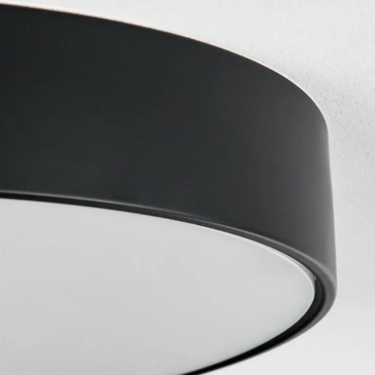 Diagonal Plafonnier LED Noir, 1 lumière, Télécommandes