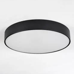 Diagonal Plafonnier LED Noir, 1 lumière, Télécommandes