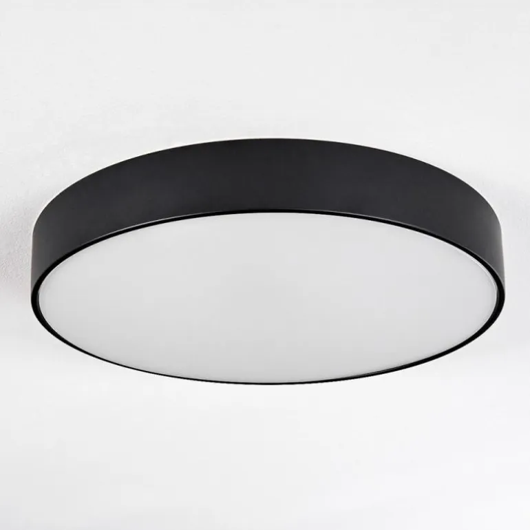 Diagonal Plafonnier LED Noir, 1 lumière, Télécommandes