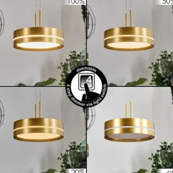Dingersjo Suspension, Suspension LED Laiton, 3 lumières