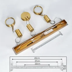 Dingersjo Suspension, Suspension LED Laiton, 3 lumières
