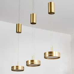 Dingersjo Suspension, Suspension LED Laiton, 3 lumières