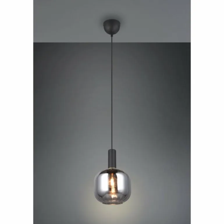 Diva Suspension Luminaires Trio Noir, 1 lumière