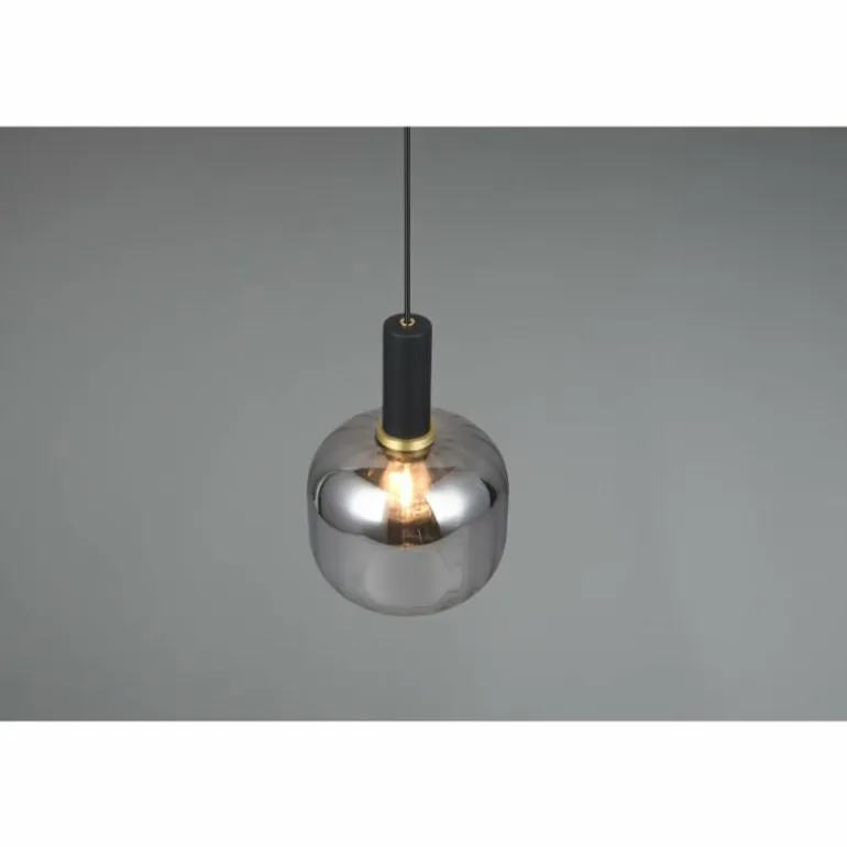Diva Suspension Luminaires Trio Noir, 1 lumière