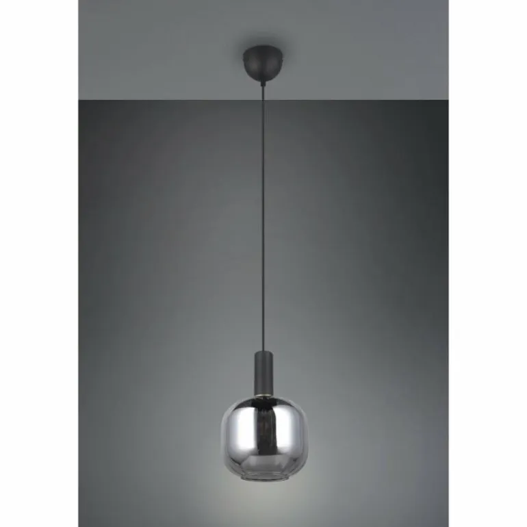 Diva Suspension Luminaires Trio Noir, 1 lumière