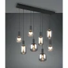 Diva Suspension Luminaires Trio Noir, 8 lumières