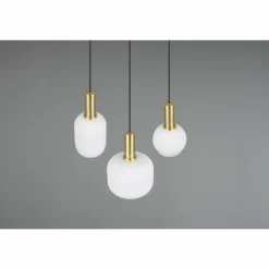 Diva Suspension Luminaires Trio Laiton, 3 lumières