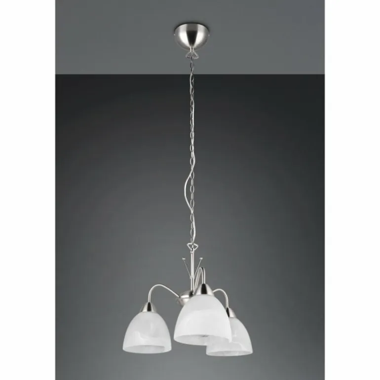 DOBBY Suspension Luminaires Reality Nickel mat, 3 lumières