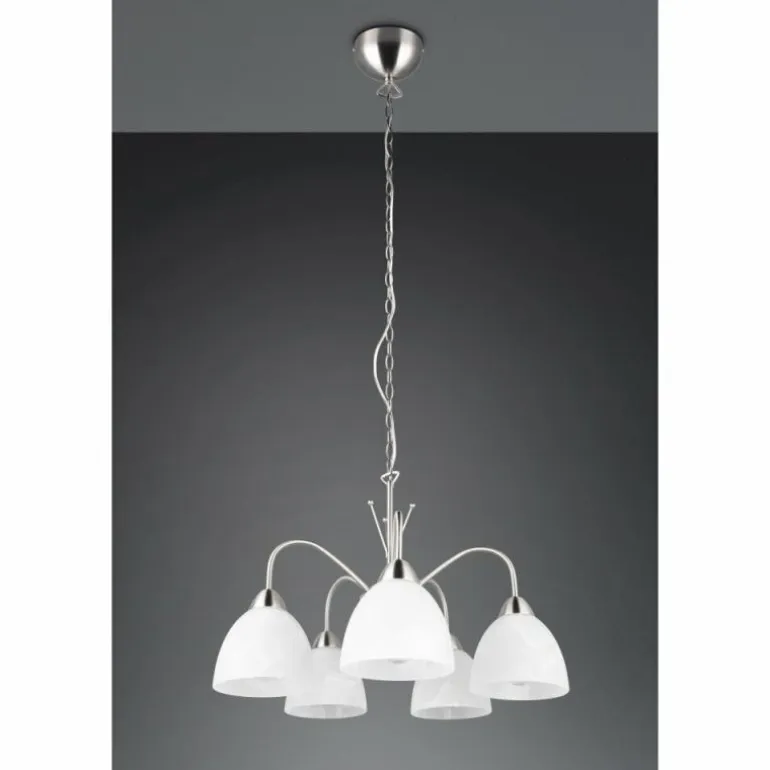 DOBBY Suspension Luminaires Reality Nickel mat, 5 lumières